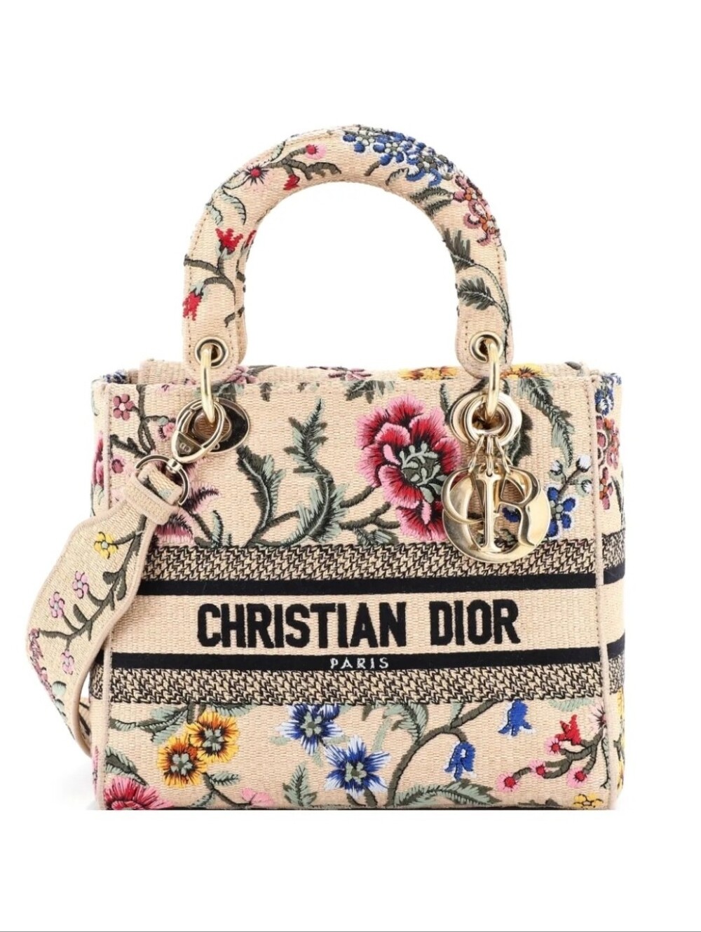 Christrian Dior Medium Lafy D-Lite Floral Embroidered Bag - Picture 8 of 8